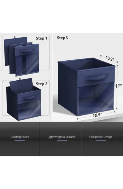Sorbus 6-pack Window Storage Cubes In Blue
