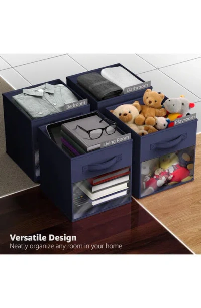 Sorbus 6-pack Window Storage Cubes In Blue