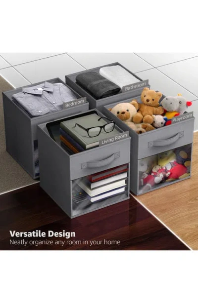 Sorbus 6-pack Window Storage Cubes In Gray