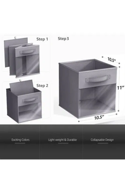 Sorbus 6-pack Window Storage Cubes In Gray
