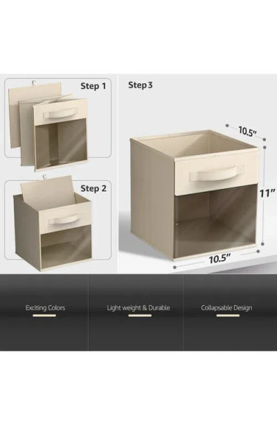 Sorbus 6-pack Window Storage Cubes In Neutral