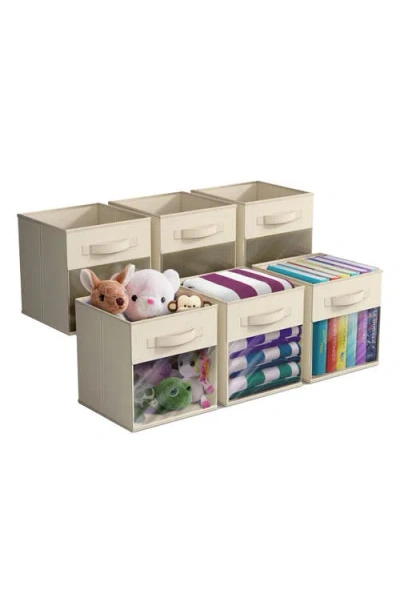 Sorbus 6-pack Window Storage Cubes In Neutral