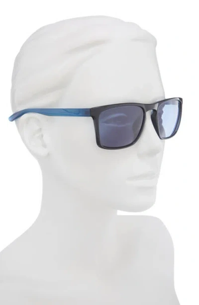 Nike Sky Ascent 55mm Rectangular Sunglasses In Blue