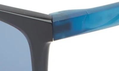 Nike Sky Ascent 55mm Rectangular Sunglasses In Blue