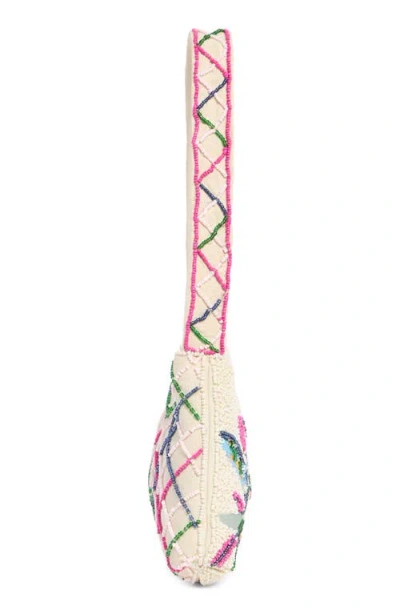 Jessica Mcclintock Juniper Beaded Shoulder Bag In Multi