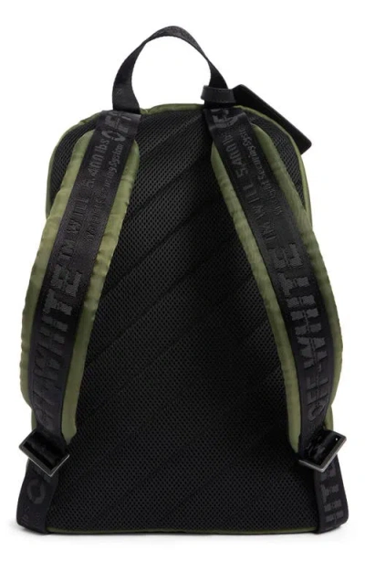 Off-white Classic Dome Nylon Backpack In Green
