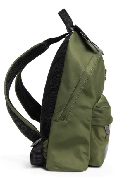 Off-white Classic Dome Nylon Backpack In Green