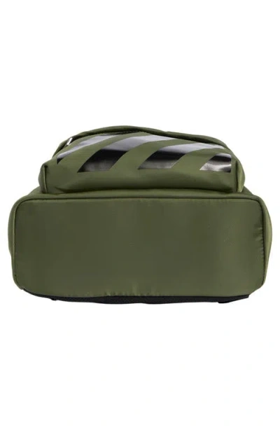 Off-white Classic Dome Nylon Backpack In Green