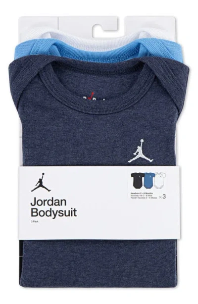 Jordan 3-pack Everyday Essential Bodysuits In Multi