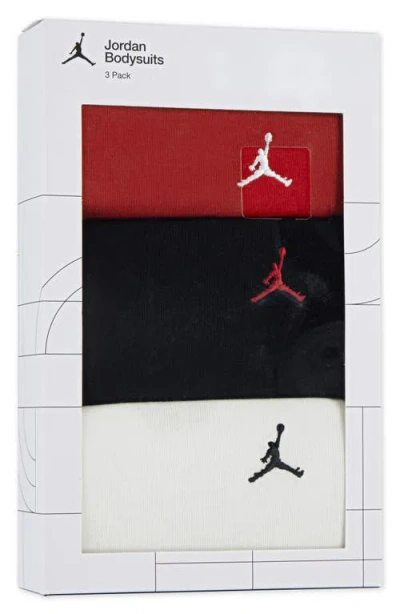 Jordan 3-pack Everyday Essential Bodysuits In Multi