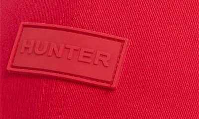 Hunter Core Twill Baseball Cap In Red