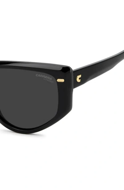 Carrera Eyewear 57mm Rectangular Sunglasses In Black