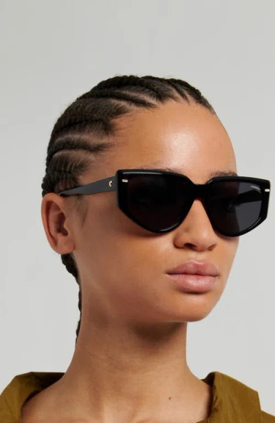 Carrera Eyewear 57mm Rectangular Sunglasses In Black