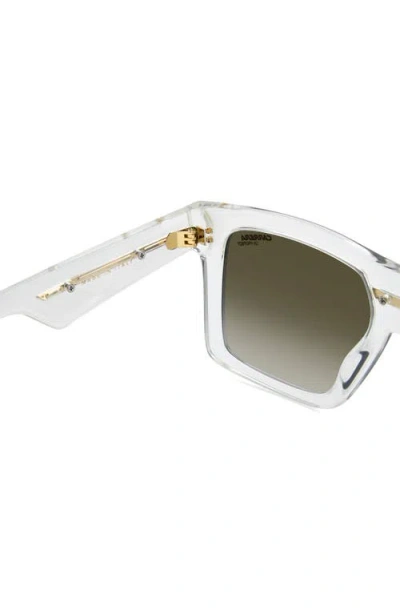 Carrera Eyewear Victory 55mm Gradient Rectangular Sunglasses In Transparent