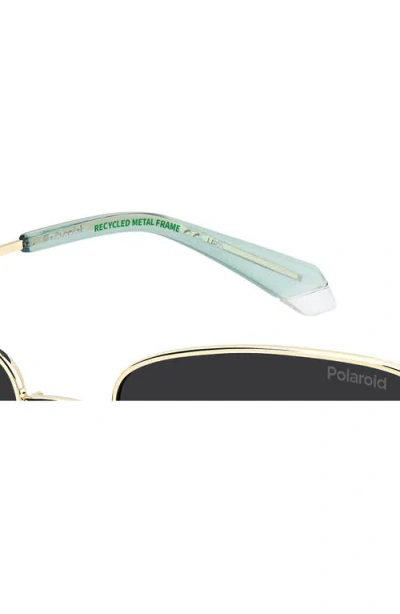 Polaroid 56mm Polarized Gradient Square Sunglasses In Gray