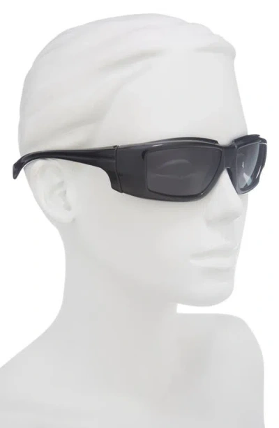 Rick Owens Rectangular Sunglasses In Black
