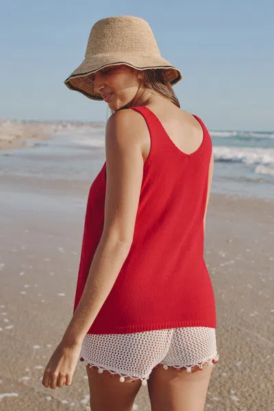 Cupshe Postcard Memory Red Top In Red