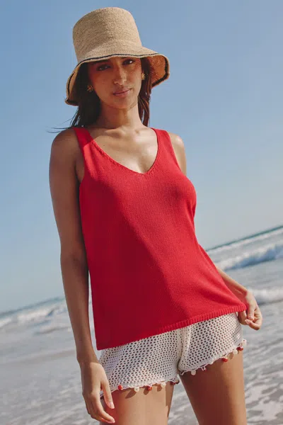 Cupshe Postcard Memory Red Top In Red