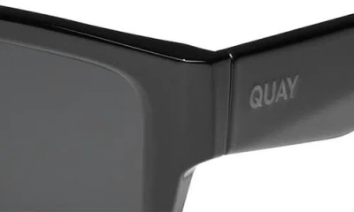 Quay Fast Lane 52mm Square Sunglasses In Black