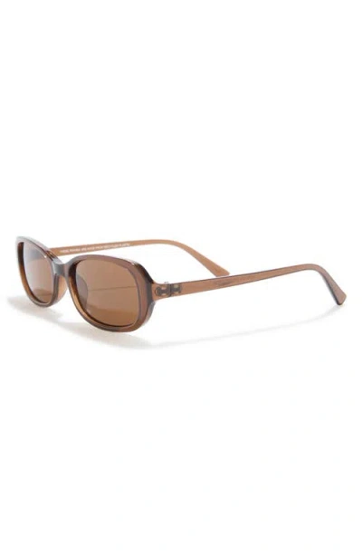 Bp. Rectangular Wrap Sunglasses In Brown