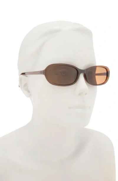 Bp. Rectangular Wrap Sunglasses In Brown