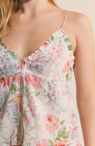 Etam Orchidee Pajama Top In Multi