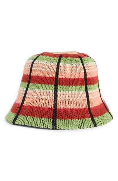 Brixton Redding Packable Knit Bucket Hat In Multi