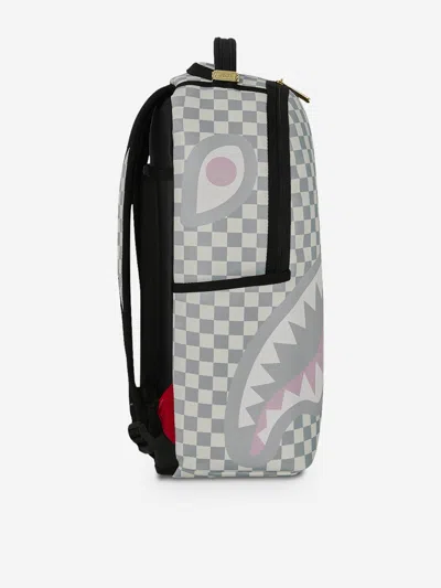 Sprayground Kids Cream Check Side Drip Backpack In Multi