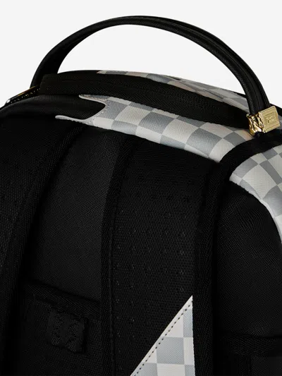 Sprayground Kids Cream Check Side Drip Backpack In Multi