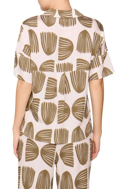 Melloday Easy Woven Pullover Shirt In Multi