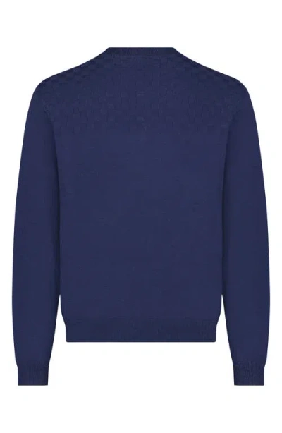 Ben Sherman Performance Quarter Zip Pullover In Blue