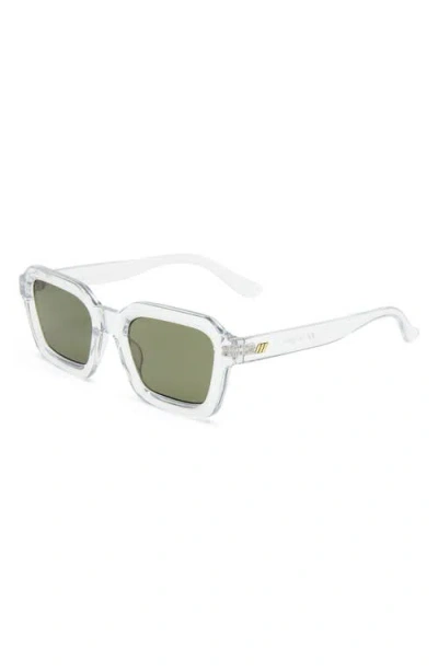 Le Specs Impossible 51mm Square Sunglasses In Transparent