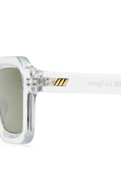 Le Specs Impossible 51mm Square Sunglasses In Transparent