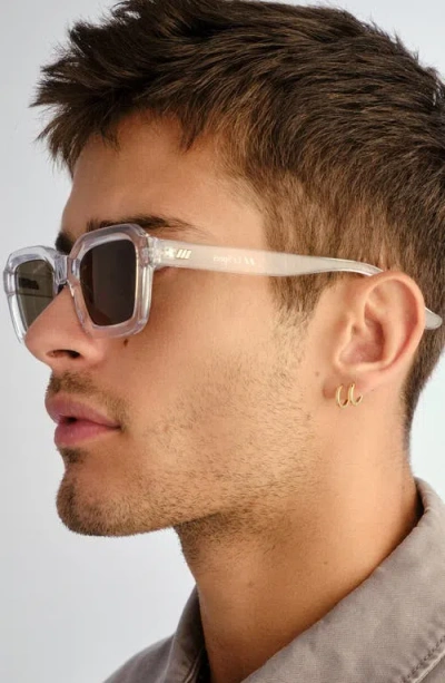 Le Specs Impossible 51mm Square Sunglasses In Transparent