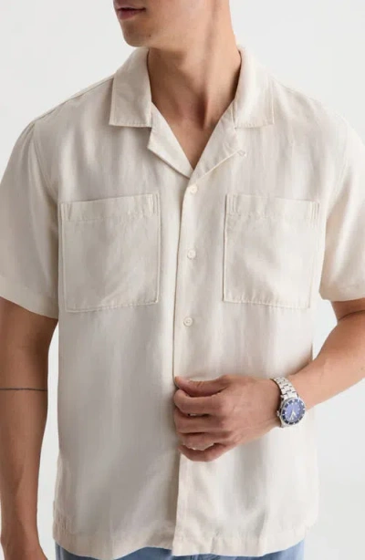 Ag Marco Solid Camp Shirt In White