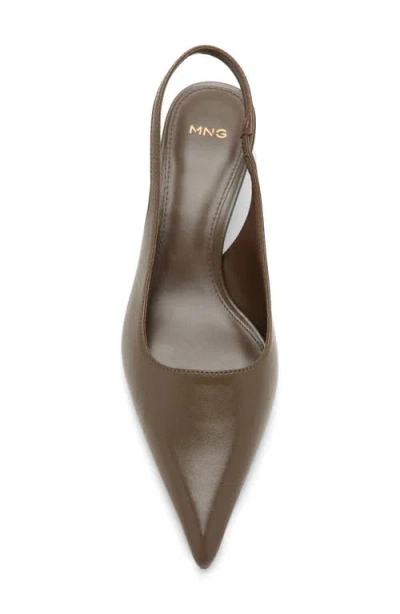 Mango Mica Pointed Toe Slingback Pump In Multi