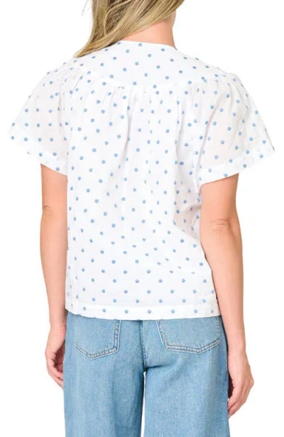 Gibsonlook Flutter Sleeve Top In Black