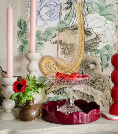 Addison Ross Medium Bobbin Candlestick Holder In Multi
