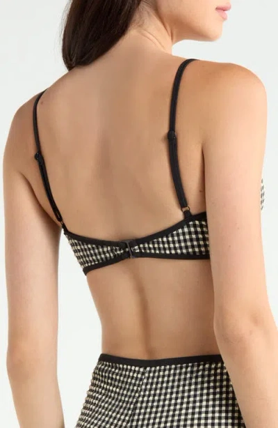 Sanctuary Scoop Neck Swim Top In Multi