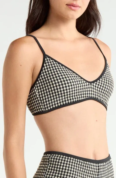 Sanctuary Scoop Neck Swim Top In Multi