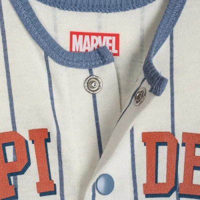 Marvel Spider-man Baseball One Piece Romper In White