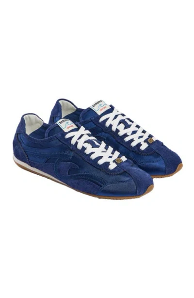 Sandro Mixed Material Light Wave Trainers In Multi