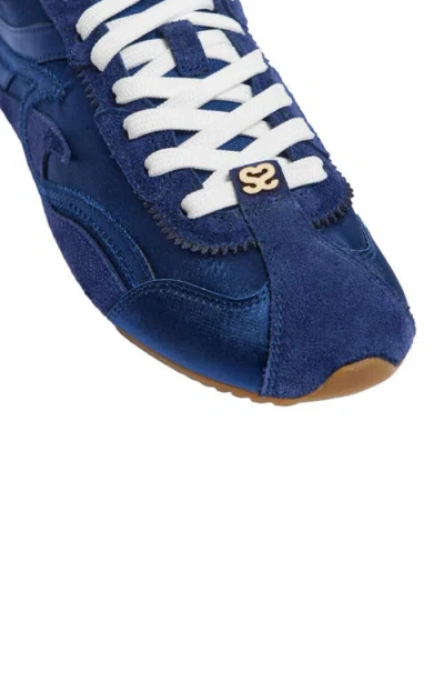 Sandro Mixed Material Light Wave Trainers In Multi