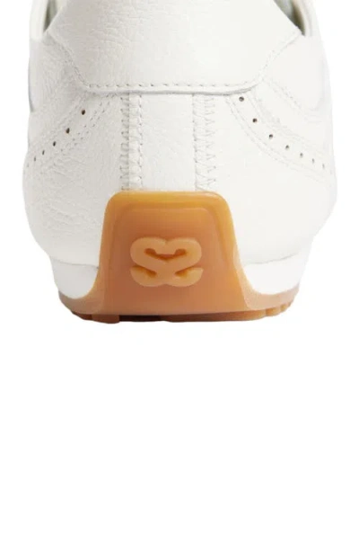 Sandro Paris Leather Light Wave Sneakers In White