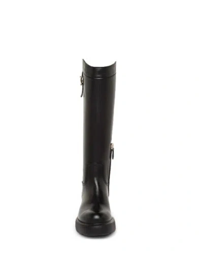 Santoni Leather Easy Boot In Black