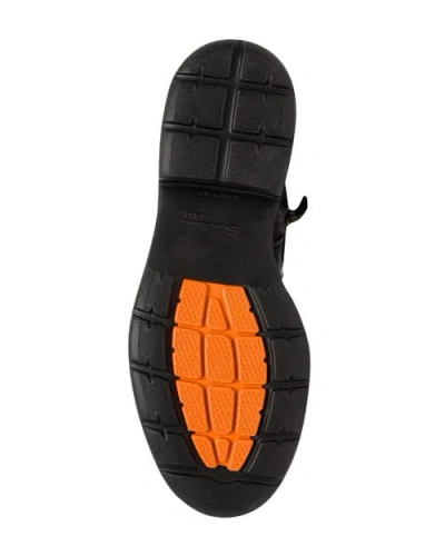 Santoni Leather Easy Boot In Black