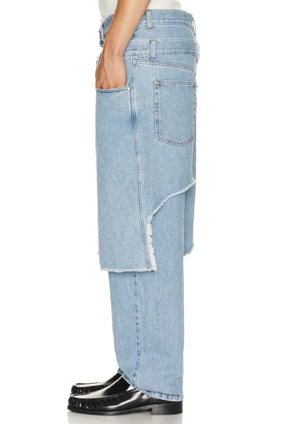 Awge Double Layer Denim In Blue