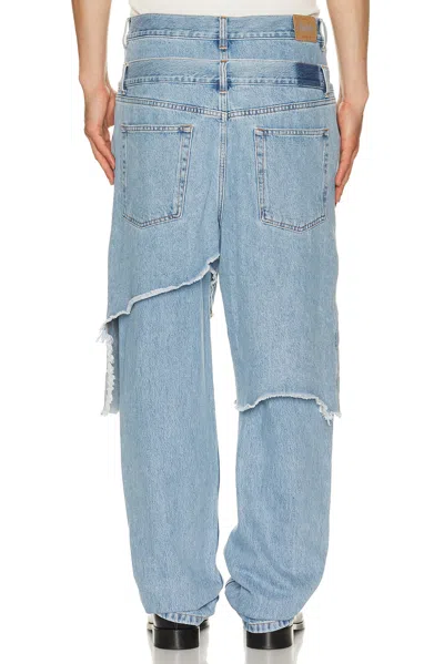 Awge Double Layer Denim In Blue