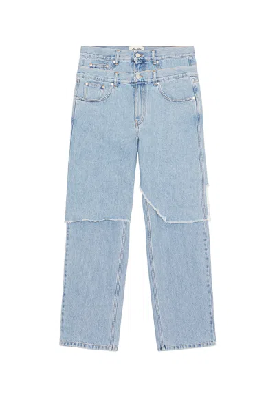 Awge Double Layer Denim In Blue