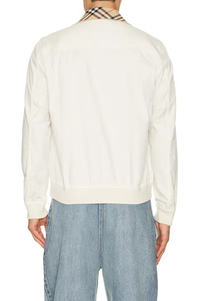 Burberry Glenfields Bomber In White